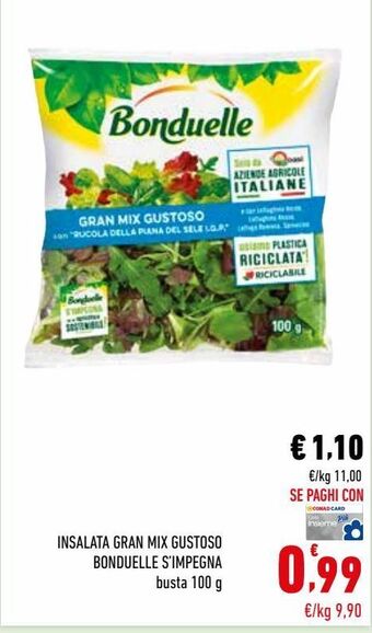 Conad Insalata gran mix gustoso bonduelle offerta