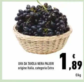 Conad Uva da tavola nera palieri offerta