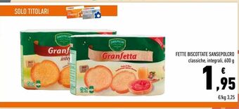 Conad Fette biscottate sansepolcro offerta