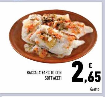 Conad Baccalà farcito con sottàceti offerta
