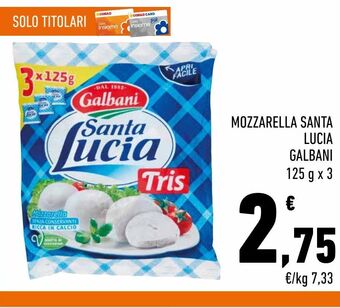 Conad Mozzarella santa lucia offerta