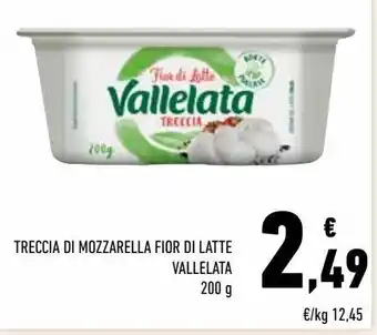 Conad Treccia di mozzarella fior di latte vallelata offerta