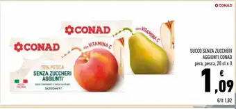 Conad Succo senza zucchero conad offerta