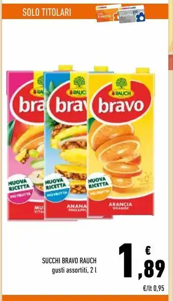Conad Succhi bravo rauch offerta