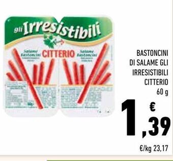 Conad Bastoncini di salame gli irresistibili citterio offerta