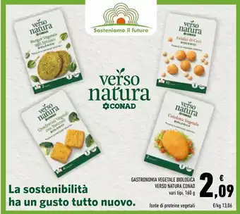Conad Gastronomia vegetale biologica verso natura offerta