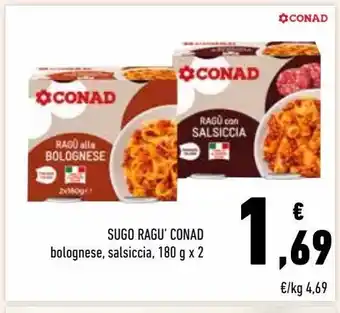 Conad Sugo ragù conad offerta