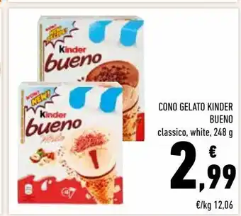 Conad Cono gelato kinder bueno offerta