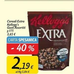 Carrefour Market Kelloggs Cereali offerta
