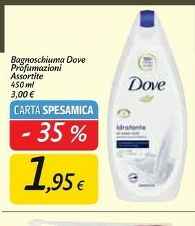 Carrefour Market Dove Bagnoschiuma offerta