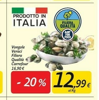 Carrefour Market Vongole offerta