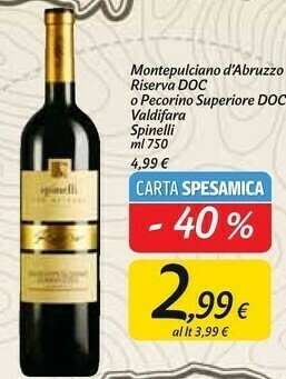 Carrefour Market Spinelli Montepulciano d'Abruzzo offerta