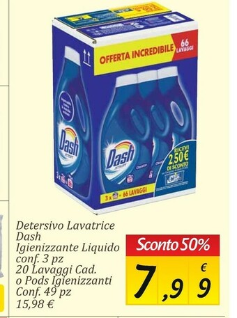 Carrefour Market Dash Detersivo lavatrice offerta