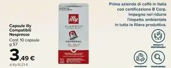 Carrefour Market Illy Capsule Compatibili Nespresso offerta