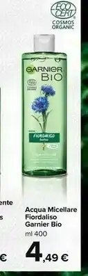Carrefour Market Garnier Bio Acqua Micellare Fiordaliso offerta