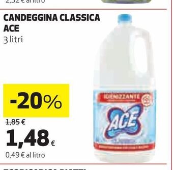 Ipercoop Candeggina classica ace offerta