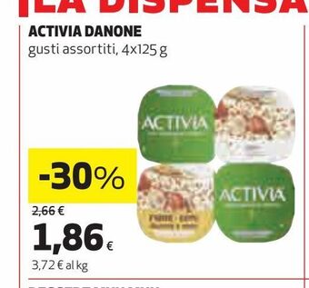 Ipercoop Activia danone offerta