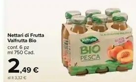 Carrefour Market Valfrutta Nettari Di Frutta Bio offerta