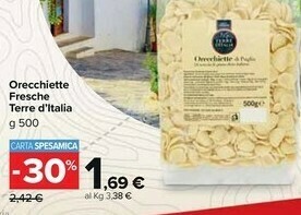 Carrefour Market Terre d'Italia Orecchiette Di Puglia offerta