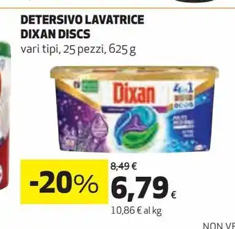Ipercoop Detersivo lavatrice dixan discs offerta