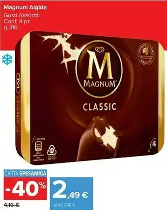 Carrefour Market Magnum Algida Classic offerta