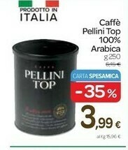 Carrefour Pellini Caffè Top 100% Arabica offerta