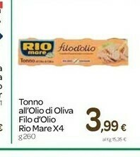 Carrefour Rio Mare Tonno All'Olio Di Oliva Filodolio offerta