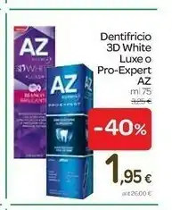 Carrefour Az Az Dentifricio 3d White Luxe O Pro-expert offerta