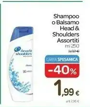 Carrefour Head & Shoulders Shampo O Balsamo offerta