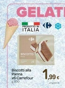 Carrefour Carrefour - Biscotti Panna 300 g(ml) offerta