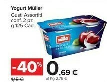 Carrefour Muller Yogurt offerta