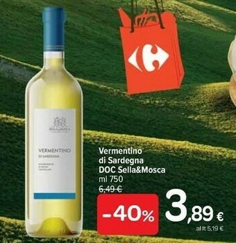 Carrefour Sellamosca - Vermentino Di Sardegna Doc 750 G(ml) offerta