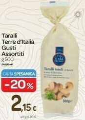 Carrefour Terre d'Italia Taralli offerta