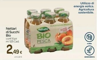 Carrefour Valfrutta Nettari Di Succhi Bio offerta
