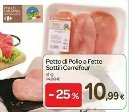 Carrefour Carrefour Petto Di Pollo A Fette offerta