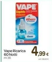 Carrefour Vape Ricarica 60 Notti offerta