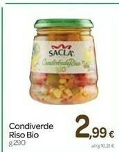 Carrefour Saclà Saclà - CondiverdeRiso per Insalate di Riso 290 g(ml) offerta