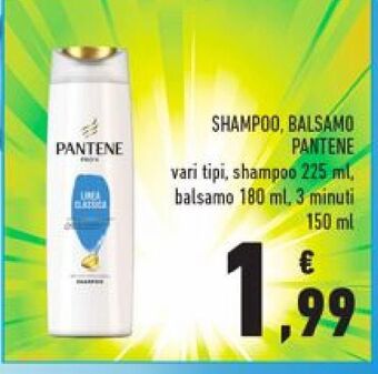 Conad Shampoo, balsamo pantene offerta