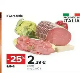 Carrefour Il Carpaccio offerta