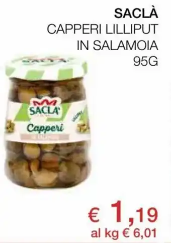 Coop Saclà Capperi Lilliput in salamoia 95 g offerta
