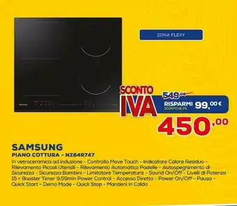 Euronics Samsung Piano cottura induzione offerta