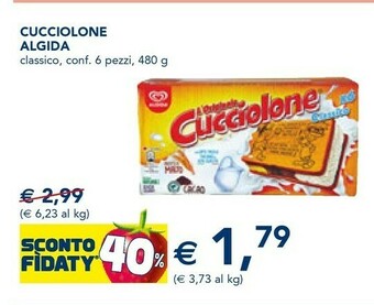 Esselunga Algida Cucciolone Classico 480 G(ml) offerta