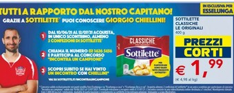 Esselunga Mondelez Sottilette Le Originali Classiche 400 G(ml) offerta