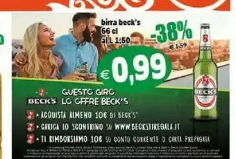 Il Castoro Supermercati Becks Birra offerta