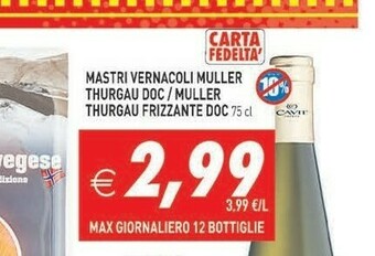 Iperfamily Muller Thurgau offerta