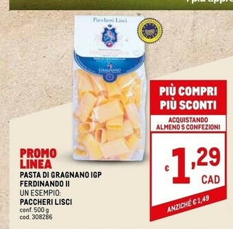 Metro Pasta Di Semola offerta