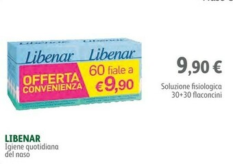 Libenar Soluzione Fisiologica 30+30 Flaconcini