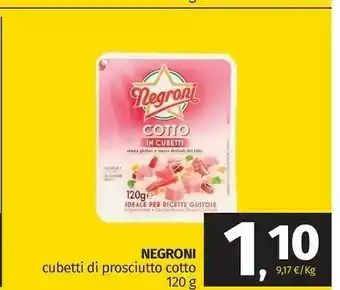 Pam Negroni Cubetti Di Cotto 120 G(ml) offerta