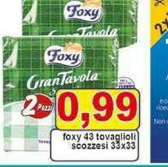 Pewex Foxy Tovaglioli offerta