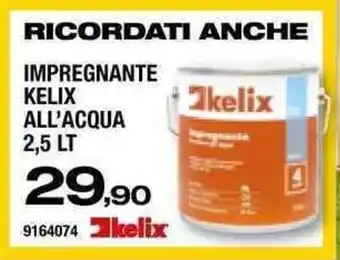 Bricofer Kelix Impregnante All'Acqua 2,5 lt offerta